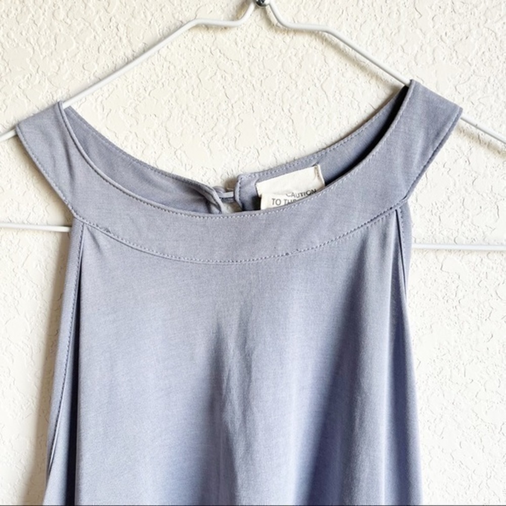 Caution to the Wind Blouse Sleeveless Keyhole Lace Bottom, Medium - Picture 2 of 8